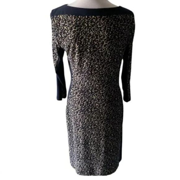 Ralph Lauren Navy Animal Print Dress size 10 - Picture 1 of 7